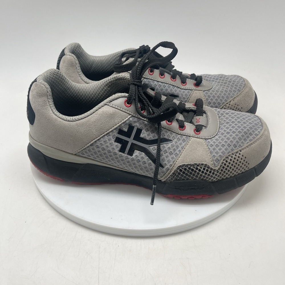 Kuru Quantum 2.0 Mens 8 Wide Gray Suede Athletic Running Walking Shoes Sneaker‎